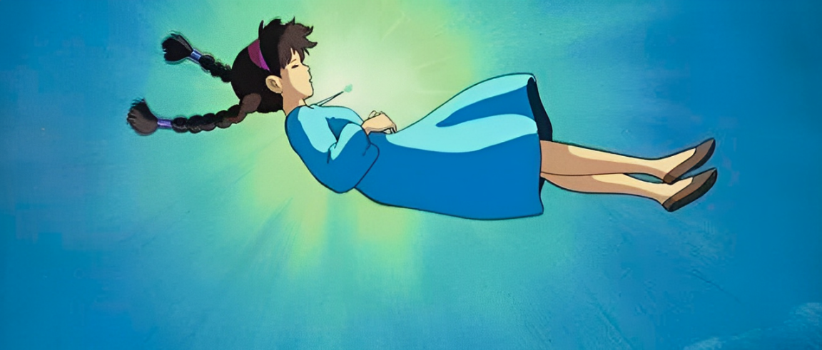 Sheeta, who possesses a mysterious crystal,Anime Castle in the Sky