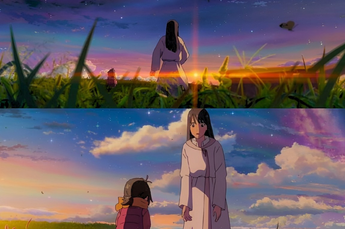 the loss of her mother, Suzume 