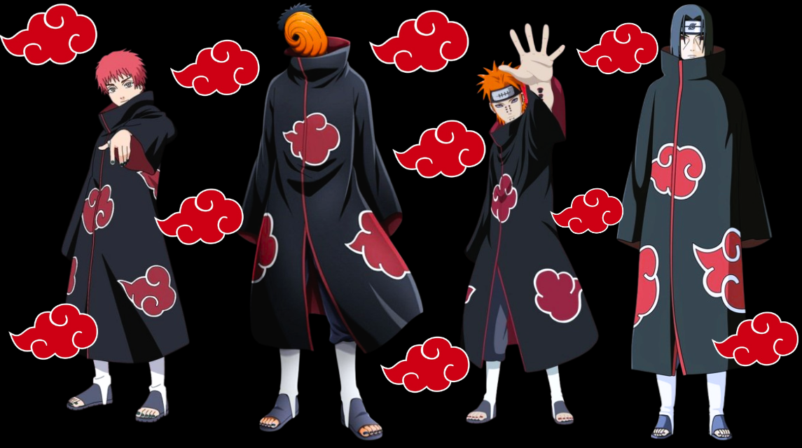 Akatsuki’s Red Clouds, Naruto anime