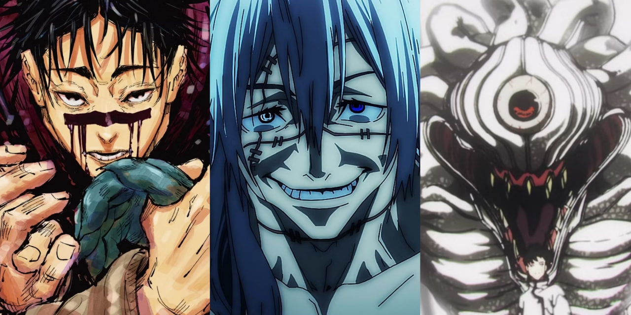 The cursed spirits in the series,Jujutsu Kaisen 